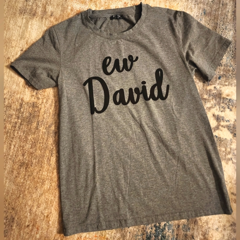 ** 2/$20 ** "Ew David" Graphic Short Sleeve Tee